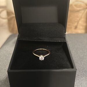 .40 CW rose gold diamond engagement ring